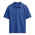 thumbnail image 5 of Zimjoy Men's Cotton Polo Shirts 3-Button Henley Neck Short Sleeve T Shirts Summer Casual Classic Tops, Blue L, 5 of 6