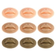 thumbnail image 1 of CNKOO 9pcs 3D Silicone Lips Reusable Silicone Practice Lips with Teeth Soft Silicone Fake Skin Lips for Tattoo Artists and Beginners Permanent Makeup Tattoo Practice, 1 of 11