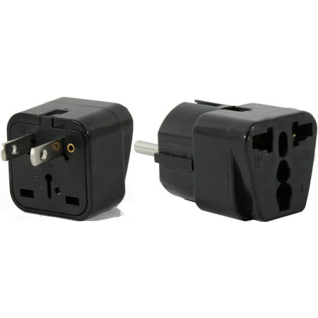 US to PERU Travel Adapter Plug Universal South America Type A & E(C/F) AC Pack