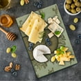 thumbnail image 5 of Rustic Cutting Board, Wine Cellar Entrance Stone Arch Architecture European Building, Decorative Tempered Glass Cutting and Serving Board, Small Size, Sand Brown Pale Brown, by Ambesonne, 5 of 5