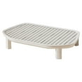 thumbnail image 3 of Cat Litter Box Step para Gatos con Base Estable Panel Grueso Superficie de Malla Grande y Diseño Antideslizante para Facilitar la Limpieza Adecuado Blanco, 3 of 8