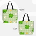 thumbnail image 3 of Naloa St Patrick's Day11 Tote Bag for Women, Foldable Tote Bag With Zipper, Large Shoulder Bag, Top Handle Handbag for Travel, Work, Shopping, 3 of 9