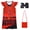 Red, variant on Princess Red Costume with Bag Gloves Halloween Cosplay Nightgown, Size 4-10