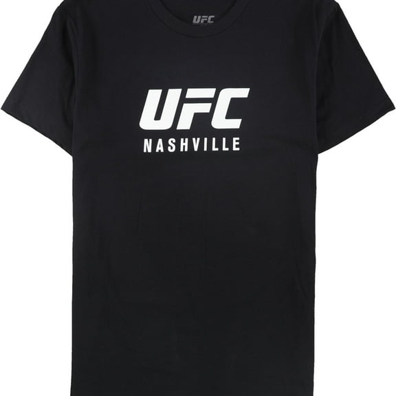 UFC Mens Nashville Mar 23rd Graphic T-Shirt, Black, Small