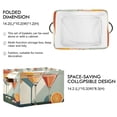 thumbnail image 2 of Yayeee Canvas Storage Basket with Handles for Shelves Fabric Bins Closet Organizer, Mid Century Orange Juice, 2 of 8