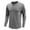 Gray, variant on Utoimkio Men's Long Sleeve Stand Collar Shirts Button Down Pullover Blouses Basic Designed Loose Undershirt Comfortable Breathable T Shirts for Men