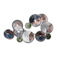 thumbnail image 5 of Accent Collection Modern Metal Multicolor Abstract Shields - Round Wall Art For Cozy Bedroom And Beyond, 5 of 5