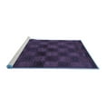 thumbnail image 2 of Ahgly Company Machine Washable Indoor Round Abstract Blue Modern Area Rugs, 6' Round, 2 of 4