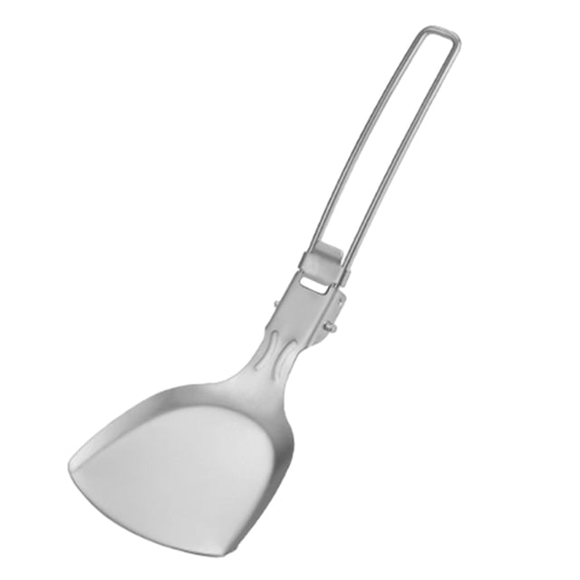 Vajilla de acampada cocina de acampada plegable vajilla para exteriores cuchara pala espátula de acero inoxidable 304 para viajes y senderismo
