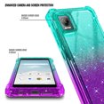 thumbnail image 2 of Compatible For AT&T Vista 2023 Case (6812D / WTATTRW2) Case with Built-In Screen Protector, Nagebee Full-Body Protective Shockproof Rugged Bumper Impact Resist Durable Phone Cover (Aqua/Purple), 2 of 6