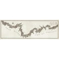 thumbnail image 2 of Collot, George Henri Victor 32x13 Gold Ornate Wood Framed with Double Matting Museum Art Print Titled - A General Map of the River Ohio, Plate 2, 1796, 2 of 4