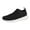 Black, variant on Womens Mesh Walking Shoes Casual Lace up Soft Sole Sneakers Lightweight Slip on Athletic Running Shoes Low Top Loafers Black Size 9