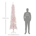 thumbnail image 3 of HOMCOM 7' Artificial Christmas Tree with Realistic Branches Pink, 3 of 9