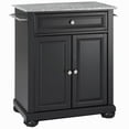 thumbnail image 1 of Crosley Furniture Alexandria Wood Portable Kitchen Island in Black/Gray, 1 of 7