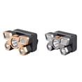 thumbnail image 3 of Sonducket 3 uds. Linterna Led montada en la cabeza de pesca, linterna frontal fuerte para acampar, recargable por USB, de largo alcance para el trabajo y Estufas de camping Plata Sonducket  OD032212-02B, 3 of 6