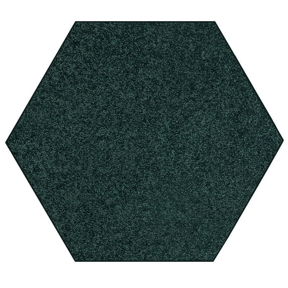 Ambiant Broadway Collection Kids Favourite Area Rugs Forest Green - 10' Hexagon