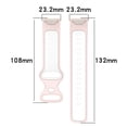 thumbnail image 4 of FIEWESEY Band Compatible with Fitbit Charge 5, Replacement Bracelet Adjustable Watch Strap, Fashion Classic Soft Silicone Fitness Sports Breathable Bands Fit for Fitbit Charge 5(Pink+White), 4 of 6