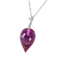 thumbnail image 2 of Galaxy Gold 22 inch 14k White Gold Necklace with Natural Pointy Briolette Drop Purple Amethyst, 2 of 3
