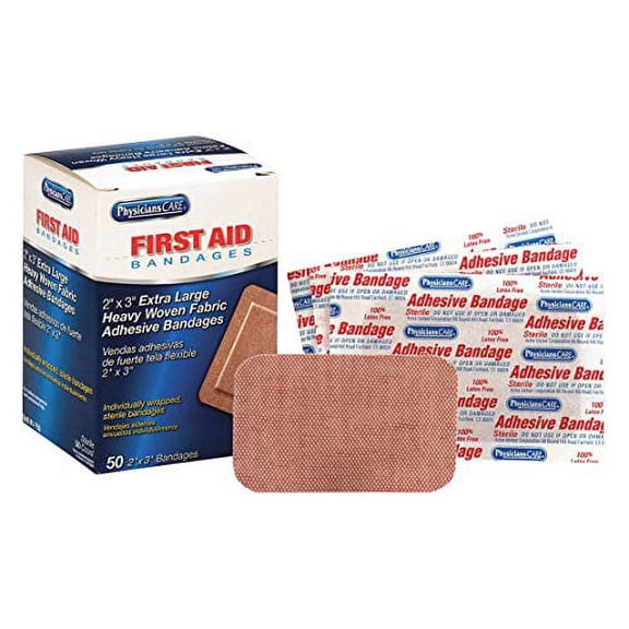 First Aid Only 50 Piece Heavy Woven Bandages, Extra Large (1-750)