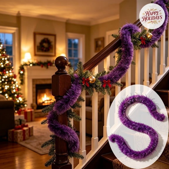 Christmas Ornament Decor, Chenille Stem Christmas Decoration, Fuzzy Stick Craft Decor, Festive Christmas Craft Supplies, Holiday Home Decoration for Xmas DIY Crafts and Seasonal Party
