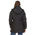 thumbnail image 2 of London Fog Faux Fur Neckline Hooded Puffer Coat - Black - Medium, 2 of 3