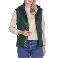 thumbnail image 5 of Tranfacy Manteaux d'Hiver pour Femmes, Vestes Sans Manches Chaudes à Fermeture Éclair avec Col Rabattu en Cuir Grande Taille, 5 of 5