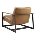 thumbnail image 4 of Modway Seg Vegan Leather Accent Chair in Tan, 4 of 8