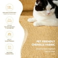 thumbnail image 2 of Aukfa Accent Chair with Cat Cave, Deep Seat Armchair with Storage, Chenille Pet Sofa, Yellow, 2 of 11