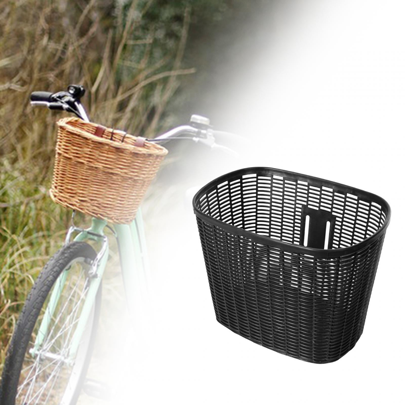 Bike Basket Easy to Install Bike Accessory Removable Most Adult Bikes Front black