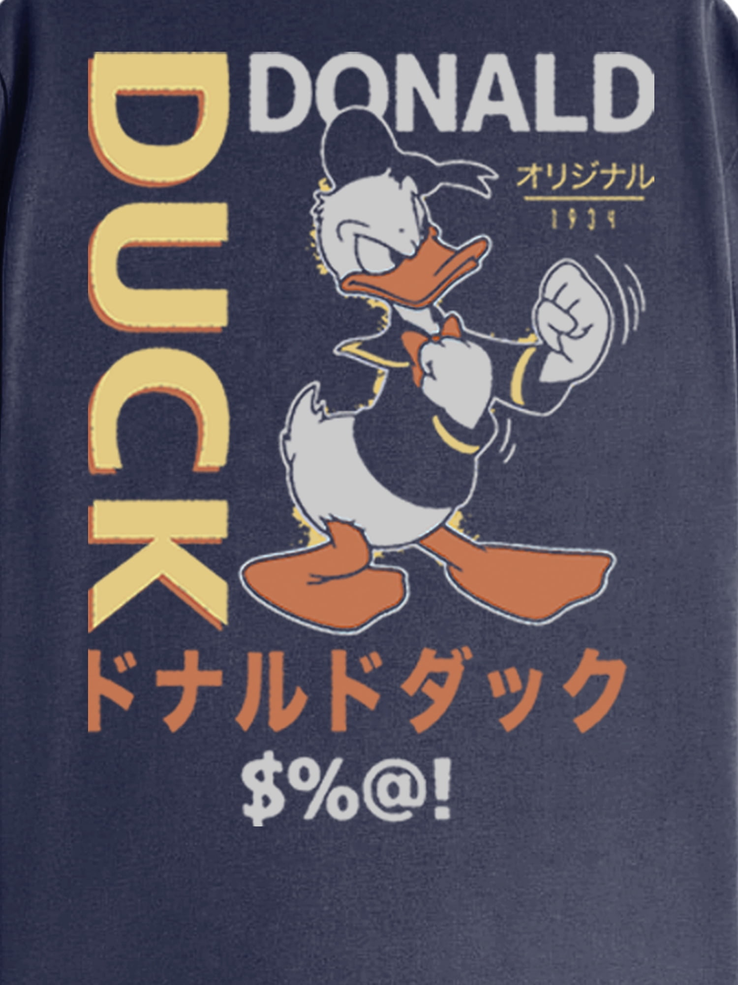 Disney, Mens Graphic Tee, Donald Duck Collegiate, Sizes S-3XL