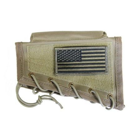 Tan Cheek Rest + USA PATRIOT FLAG Morale Patch Fits Remington 700 770 783 798 597 Model SEVEN 7 Weatherby Vanguard Mark V HOWA 1500 Rifles, Tactical.., By m1surplus from (Best Cheek Rest Remington 700)
