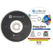 Windows 11 Professional OEM 64 Bit DVD, Open Office 2021, Drivers Pack