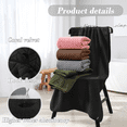 thumbnail image 5 of 2 pcs Juego De Toallas de Baño Completo Grande Lab.G, Negras, 5 of 5