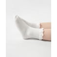 thumbnail image 4 of Formypet Toddler Girls Ruffle Dress Socks, Cotton Turn Cuff Frilly Socks for Babies and Little Girls, 4 of 8