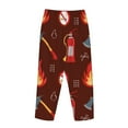thumbnail image 5 of Balery Fire Extinguisher print Women's Pajama Pants,Ultra Lightweight Pjs,Lounge Pant-Small, 5 of 9