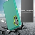 thumbnail image 4 of Xhy Samsung Galaxy A54 5G Case with Screen Protector and Belt Clip Holster Military Grade Heavy Duty 3 in 1 Shockproof Armor Rugged Durable for Galaxy A54 5G Phone - Green+Yellow, 4 of 9