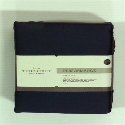 Threshold Performance Sheet Set (Queen) Metallic Blue