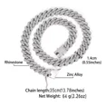 thumbnail image 3 of Alainzeo Collar De Cadena De Plata Para Perro, Collar De Per, 3 of 6