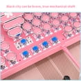 thumbnail image 3 of Teclado Mecánico Real Eje Verde Chica Linda Red Chica Roja Corazón Rosa Botón Redondo Teclado Punk Scienceny EL011195-00, 3 of 4
