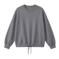 thumbnail image 3 of Ounisa Women's Winter Fashionable Casual Sweatshirt Long Sleeved Pullover Sweatshirt Hooded Sweatshirt, 3 of 8