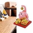 thumbnail image 1 of Arm Waving Fortune Cat, Solar Powered Waving Cat Cartoon Style Plastic Energy Saving Vibrant Colors  for Home Large, 1 of 7