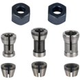 thumbnail image 1 of Milling Machine Chuck - Pack of 8, Trimming Machine Chuck Collet (6 mm, 6.35 mm, 8 mm), Router Collet, Collet Adapters, 1 of 5