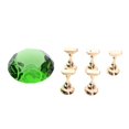 thumbnail image 2 of 1 Unidades 5 Unids Consejos De Uñas Soporte De Soporte Con Kit De Cristal Oval Para Práctica De Manicura Geles De Uñas De Acrílico Pan Verde, 2 of 7