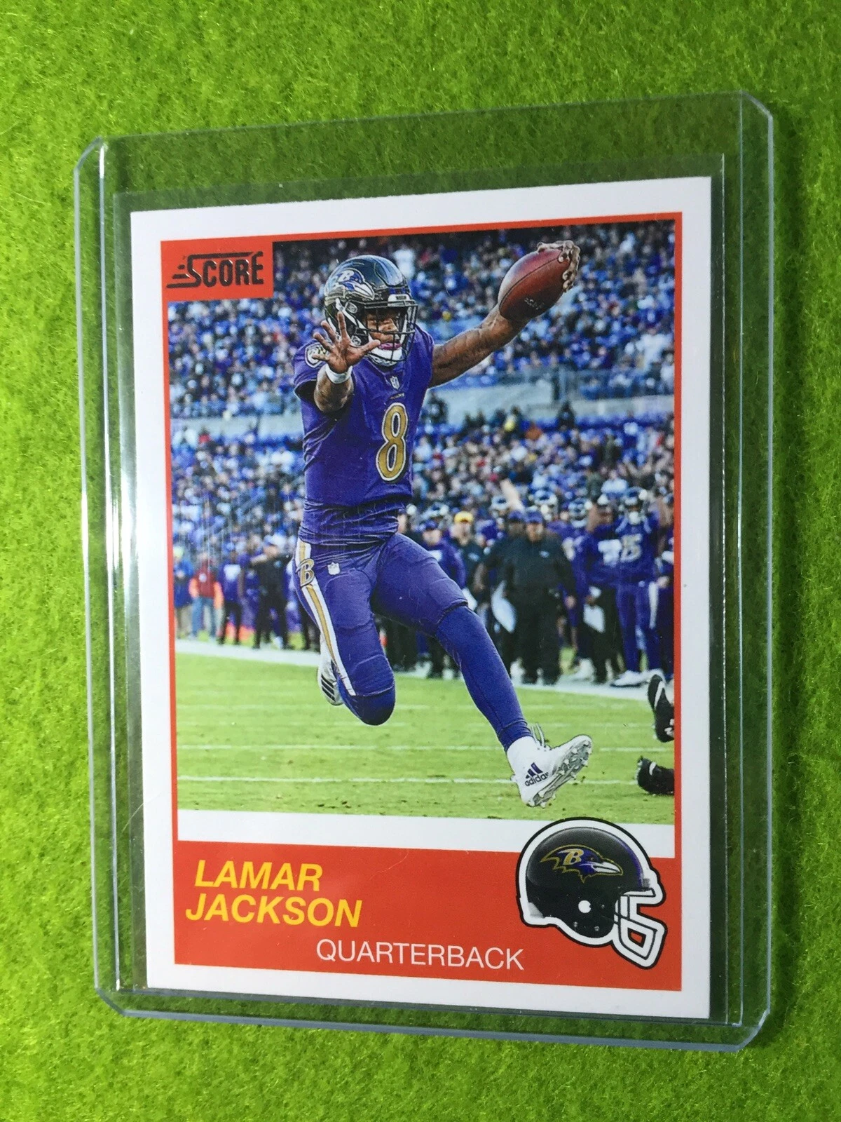 LAMAR JACKSON CARD BALTIMORE RAVENS 2019 Score Football