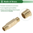 thumbnail image 3 of Conectores de rosca doble exterior de latón de 1/4" Macho de Unique Bargains 1.97" 2 Pcs, 3 of 7