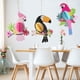 thumbnail image 4 of Juego de colgantes de pájaros tropicales bonitos decorativos coloridos pájaros tropicales loros adornos de fiesta temática hawaiana para el hogar, 4 of 5