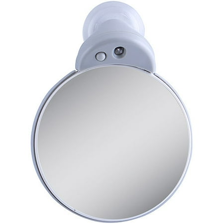 FC30L Zadro Travel Dual-Sided LED Spot Mirror with 5x & 10x Magnification