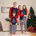 thumbnail image 5 of GYRATEDREAM Family Christmas Pjs Matching Sets Reindeer and Snowflake Patterned Sleepwear Xmas PJS Set for Couples and Kids Jammies Loungewear Set for 6-9M(Baby) Blue, 5 of 5