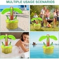 thumbnail image 4 of Pool Floating Drink Bar, PVC Spa Bar Inflatable Hot Tub Side Tray Coconut Palm Ice Buffet Floating Water Fruit Salad Bucket, 4 of 5