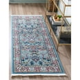thumbnail image 2 of Unique Loom Tapis de Chasse Texturé Narenj 2' 6 x 8' Runner Blue/Tan, 2 of 2